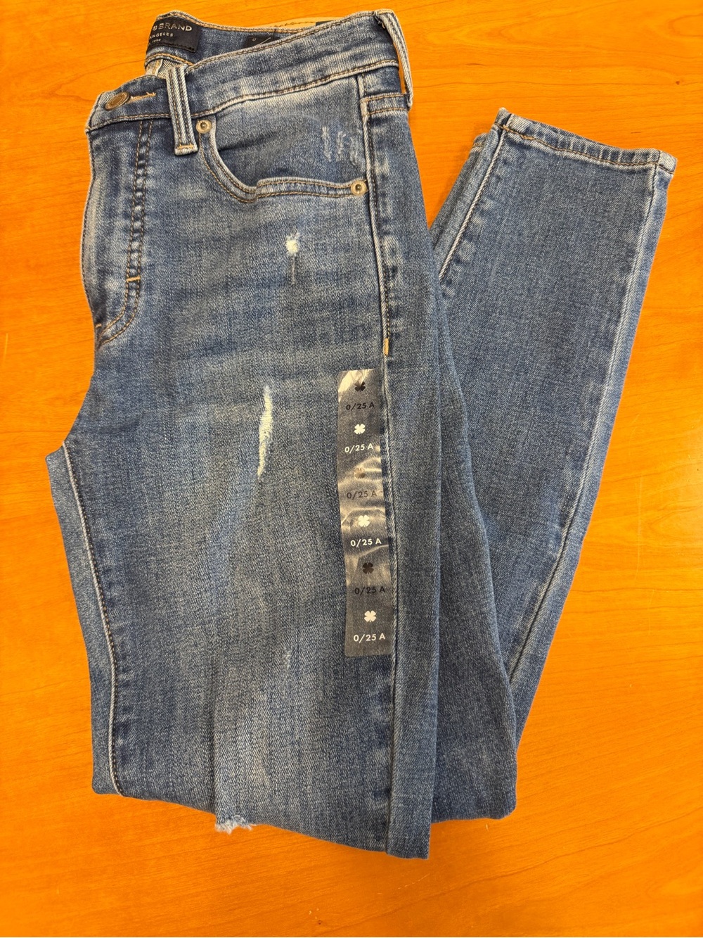 Lucky Brand Skinny Distressed Medium Blue Jeans